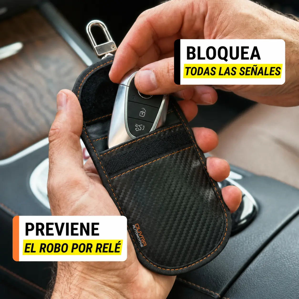 Interior de la Funda Faraday